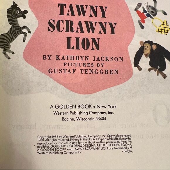 Vintage Golden Books (3): DUMBO , THE FRIENDLY BOOK , TAWNY SCRAWNY LION - Picture 9 of 11
